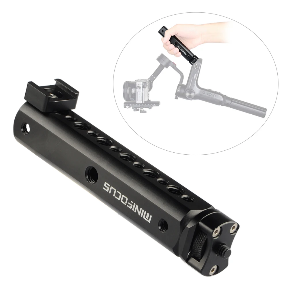 

WB Aluminum Handle Grip Handbar Extended Handheld Support Monitor Mount for for Zhiyun Weebill Lab Gimbal Stabilize Accessories