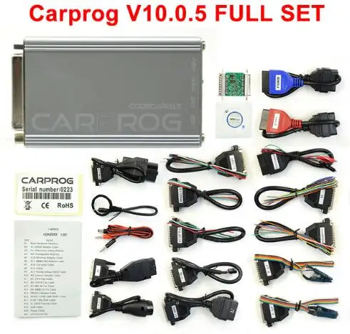 high quality auto inspection equipment Carprog V10.93 V10.05 V8.21 Full Adapters CarProg Online Programmer For Airbag/Radio/Dash/IMMO/ECU Auto Repair ECU Chip Tuning auto battery charger Code Readers & Scanning Tools