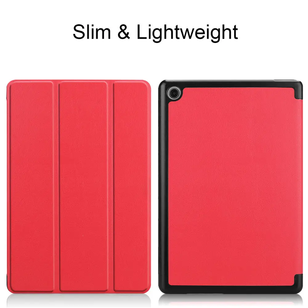 Ультра тонкая Tablet Case для MediaPad M5 Lite 10,1 BAH2-L09/W19 DL-AL09 искусственная кожа флип Стенд Smart Case для huawei M5 Lite10 дюймов