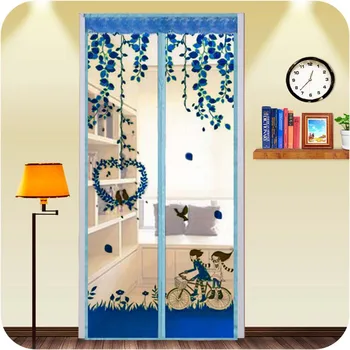 

Multicolor Magnetic Net Mosquito Net Couple 210 X 90cm Automatic Closing Magnet Curtain Summer Kitchen Mosquito Net Deworming