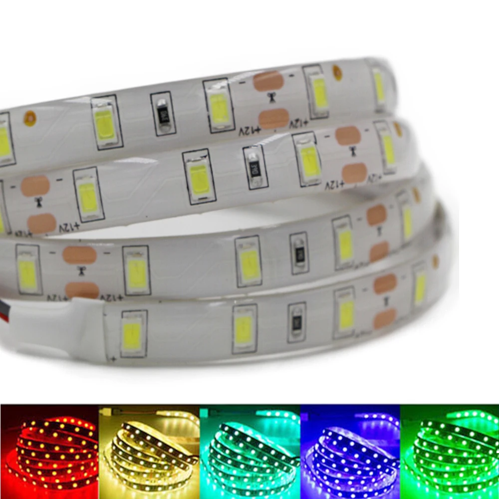 Супер яркая СВЕТОДИОДНАЯ лента SMD 5630 1 м 2 3 4 5 Гибкая лампа 12 в пост. Тока