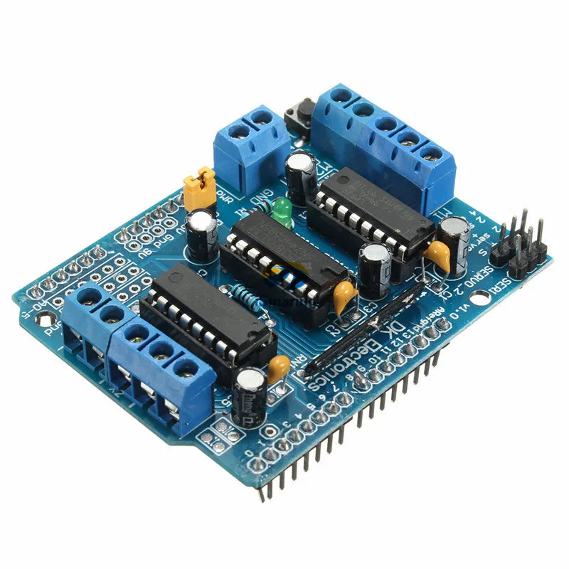 

Official iSmaring Motor Drive Shield L293D Module for Arduino Duemilanove Mega / UNOMotor Drive Shield L293D Module Diy RC Toy K