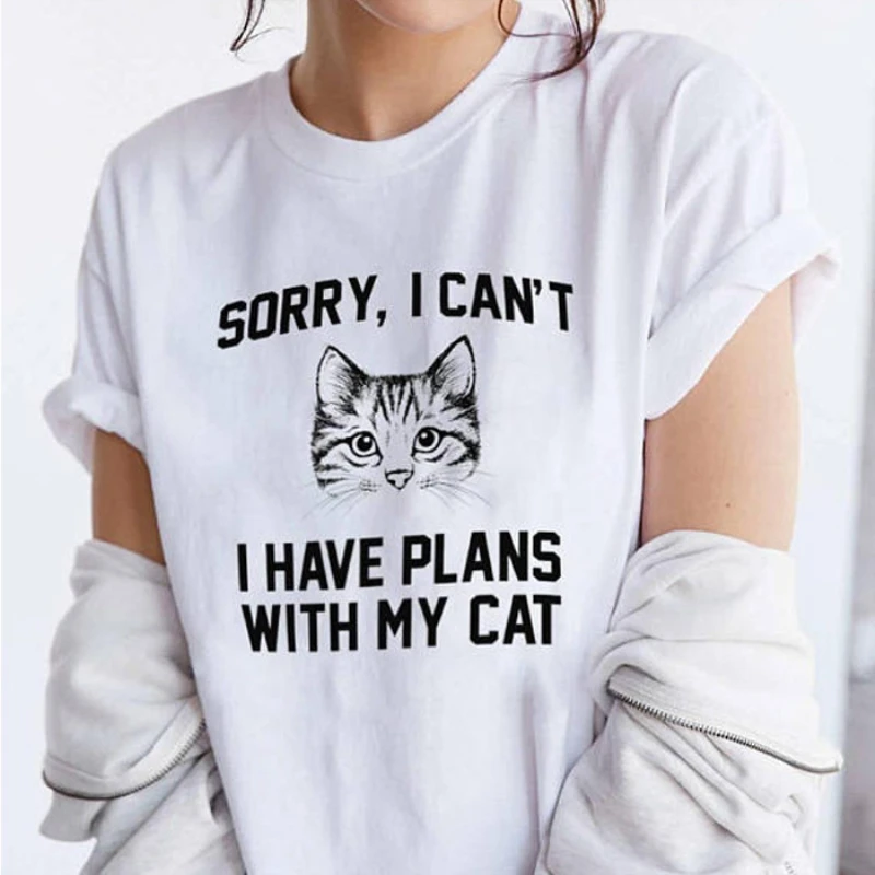 

2019 Summer Women Harajuku Tee Shirt Tops Cat Head Print T Shirt Women Short Sleeve O Neck Loose Tshirt Camisetas Mujer