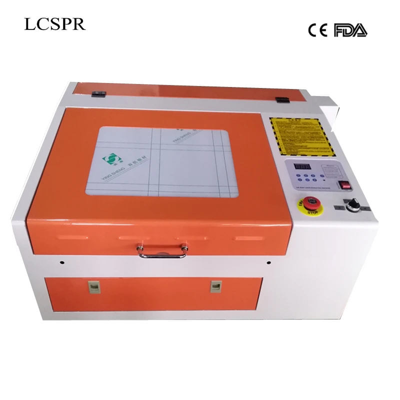 

440 or 4040 50W CO2 laser engraving machine with 400*400mm working table with rotary