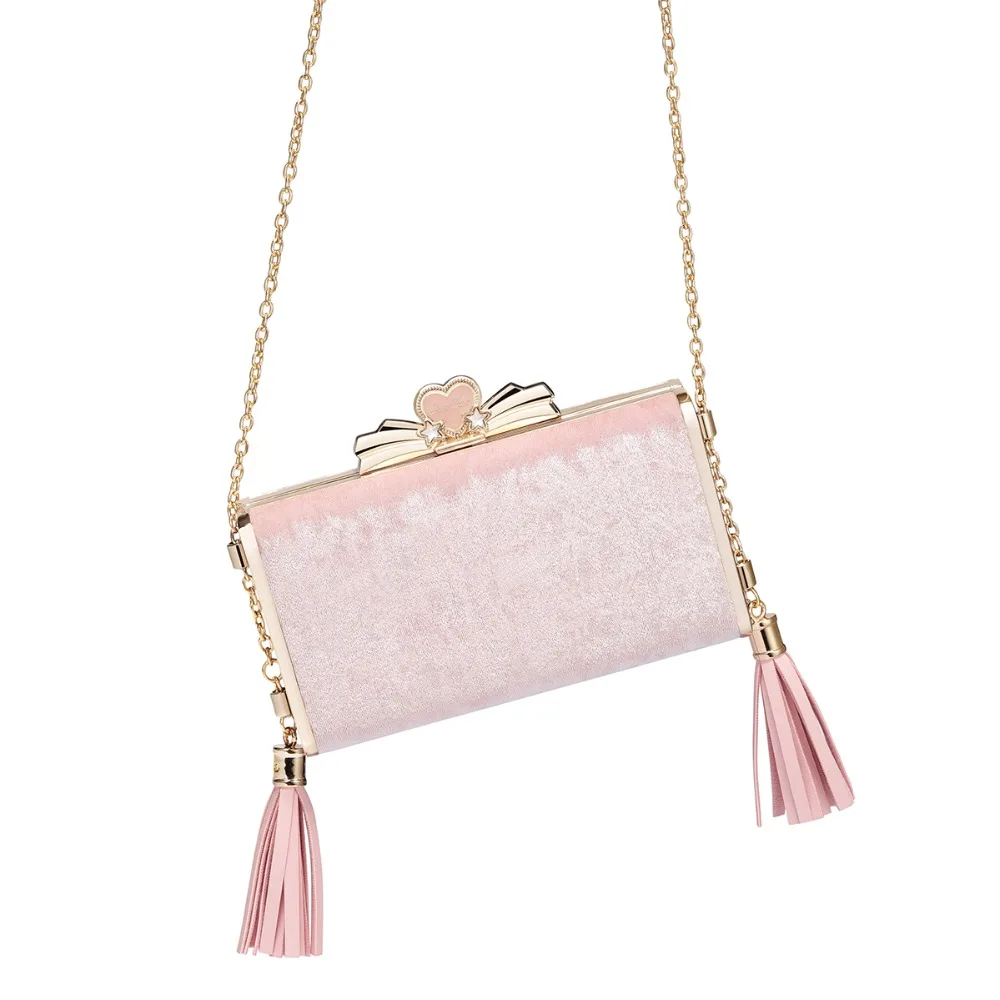 

2019 NEW Brand Women's Velour Messenger Bags Ladies Fashion Party Shoulder Purse Female Chains Box Evening Crossbody Bags