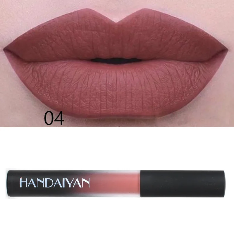 Hot Brand Waterproof Lipstick Long Lasting Liquid Matte Lipstick Pen Lip Gloss Lip Cosmetics Makeup For Women 12 Colors - Цвет: 4