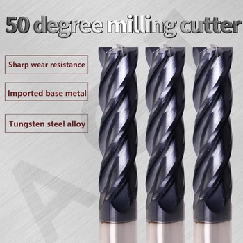

Augusttools Cutting HRC50 4 Flute Alloy Carbide Milling Cutter End Mill Milling Tools Metal Cutter Mill 1mm 2mm 3mm 4mm 6mm 8mm
