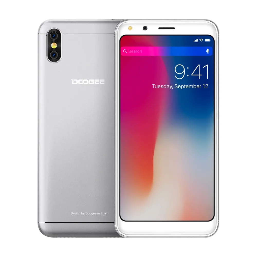 DOOGEE X53 смартфон с 5 3 дюймовым дисплеем четырёхъядерным процессором MTK6580 ОЗУ 1 ГБ