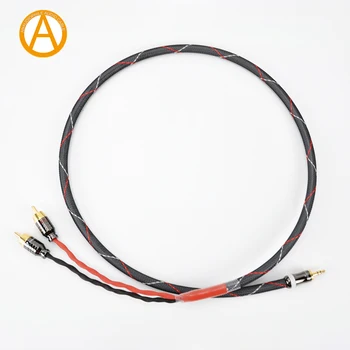 

ANAUDIOPHILE 3.5mm Jack To RCA Interconnect Cable PC Laptop Audio Music Player Mobile Phone 3.5mm Headphone Jack To RCA Cable