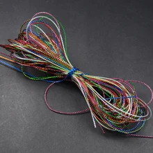 FT10 15bags(30m)/set Mixed 10 colors Fly Tying Glitter Rib Chironomid Trout Nymph Braid Tinsel Thread Lines Hareline набор даббингов hareline trout ice dub