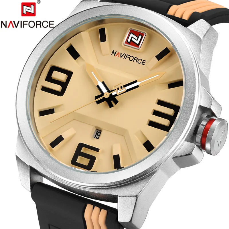

NAVIFORCE Men Watch Sport Mens Watches Top Brand Luxury Rome Army Military Quartz Wristwatches Male Clock Sport New