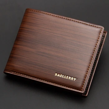 

2019 Men Wallets Short PU Leather Trifold Men Purses Card Holder Wallet Casual Money Bag Vintage High Quality Brand Men Wallets