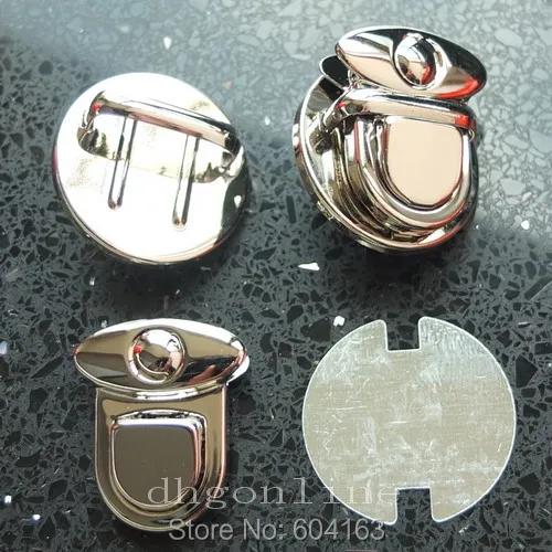 

20 Sets Closure Catch Tuck Lock for Leather Bag Case Clasp hangbag Purse Nickle