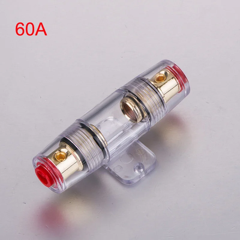 Youwinme 1pcs 60A 8 Gauge AGU Fuse Holder For Car Audio Auto Amplifier