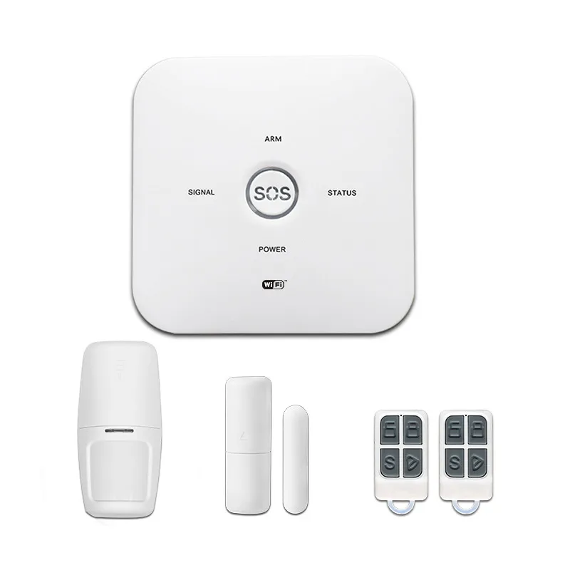 

WIFI+GSM Dual Network Burglar Alarm APP Remote Control Siren Wireless Alarm Device Home Security Protection Alarm System Kits