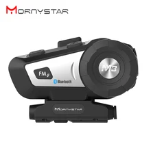 Mornystar M3 Bluetooth мотоциклетный шлем Интерком FM Переговорная гарнитура+ мягкий микрофон для полного лица шлем