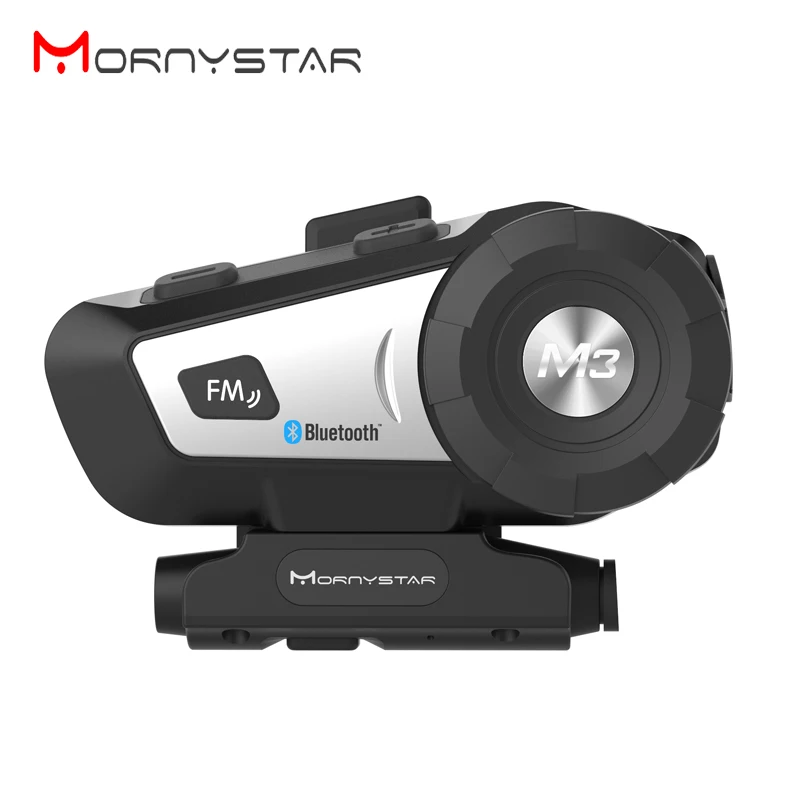 Ceny Nowy Mornystar M3 Plus kask motocyklowy z bluetooth domofon FM interkom zestaw słuchawkowy + miękki mikrofon do kask fullface