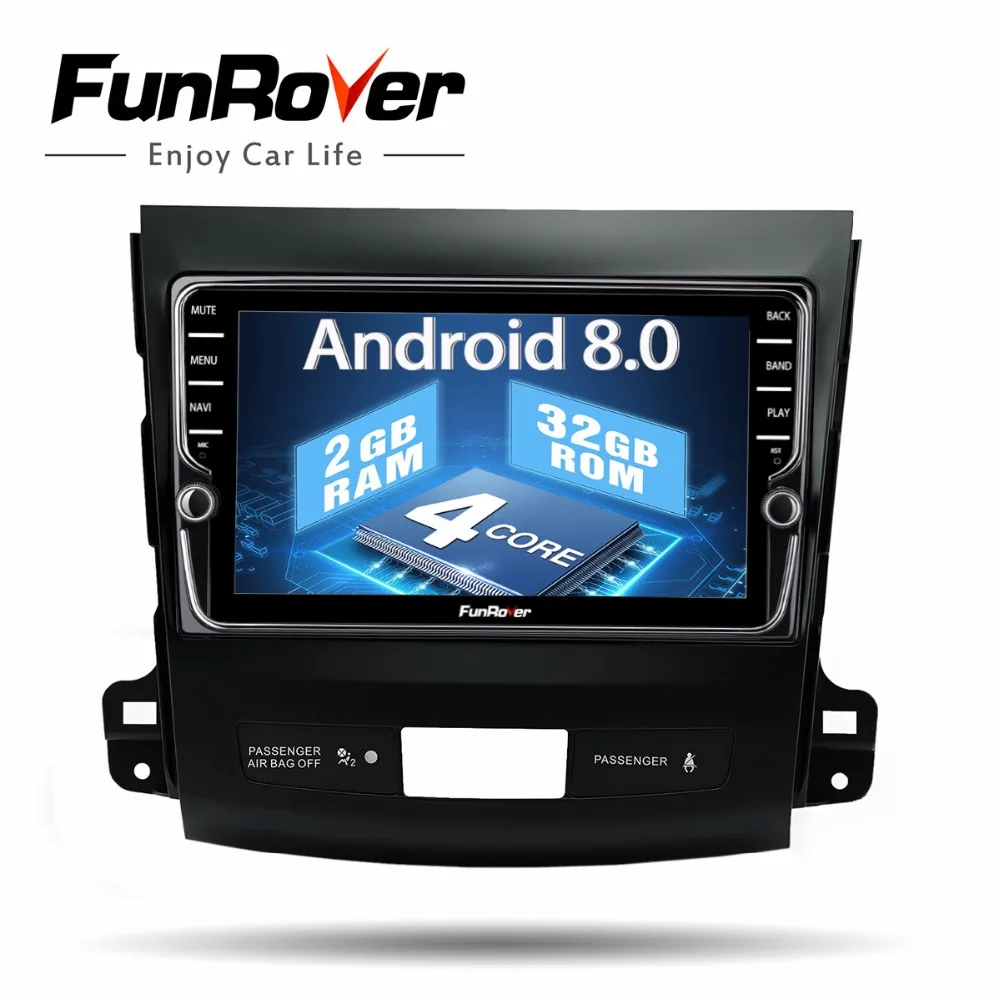 Excellent Funrover unique IPS 8" Android8.0 2 din Car DVD for Mitsubishi Outlander 2006-2014/Peugeot 4007/Citroen C-Crosser Radio gps wifi 0 Excellent Funrover unique IPS 8" Android8.0 2 din Car DVD for Mitsubishi Outlander 2006-2014/Peugeot 4007/Citroen C-Crosser Radio gps wifi 0
