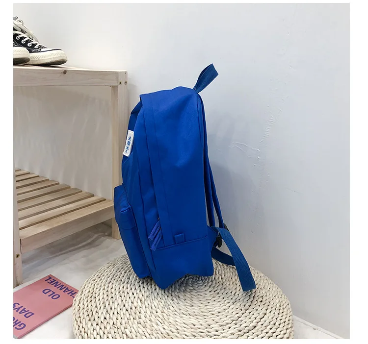 Японский Корейский девушки рюкзак Solid Oxford Back Pack Для женщин школьников сумки Повседневное молодежи Backbag Рюкзак Mochila 2019 Новый