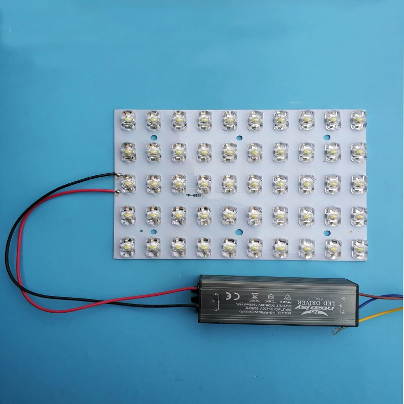 50 Вт 60 80 световая плата PCB Светодиодная лампа с бусинами светодиодный драйвер