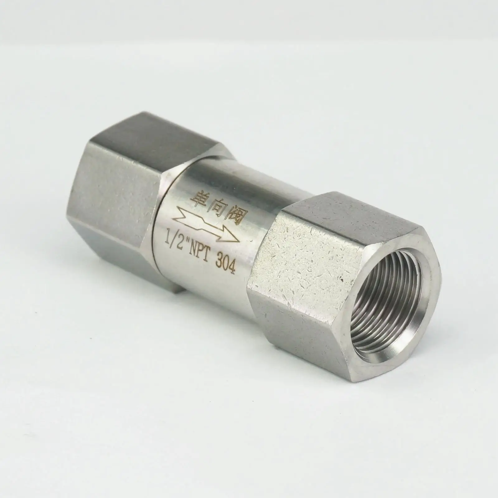 Size : 1/4 CHENTAOMAYAN Excellent Workmanship 1/4 3/8 1/2 NPT Female Thread 304 Stainless Steel Check Valve One Way Non-Return Valve for Water Oil Gas Professional Tools Size : 1/4 CHENTAOMAYAN Excellent Workmanship 1/4 3/8 1/2 NPT Female Thread 304 Stainless Steel Check Valve One Way Non-Return Valve for Water Oil Gas Professional Tools