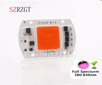 

10pcs 220V 50W COB LED Grow Light Lamp Chip Full Spectrum For Flower Plant Hydroponic Seedling Greenhouse Vegetation Vegetable