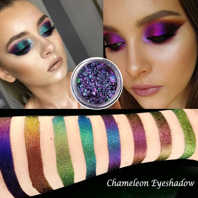0.2g Hot Chameleon Pigment Chameleon Eyeshadow Multi Chrome Eyeshadow  Prismatic Powder SKY BORN Shiny Glitter Eyeshadow Palette - AliExpress
