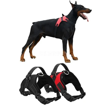 

50Pcs/Lot Soft Leash Harness And Heavy Duty Denim Dog Training Walking Leash Collar Design Dog For Medium/Large Dogs
