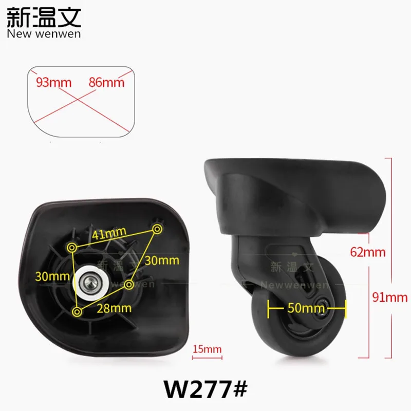 Сменные багажные колеса для чемодана, запчасти, Универсальные ролики на колесиках, аксессуары для чемодана, сумки на колесиках, шкив