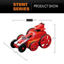 RC Двусторонняя Stunt Car 2,4 г дистанционного управления автомобилем со светом 360 градусов вращающейся тележкой Пластик модель автомобиля для