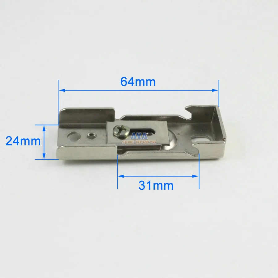 10 Pieces Curtain Track Bracket Curtain Track Brace 64x24mm