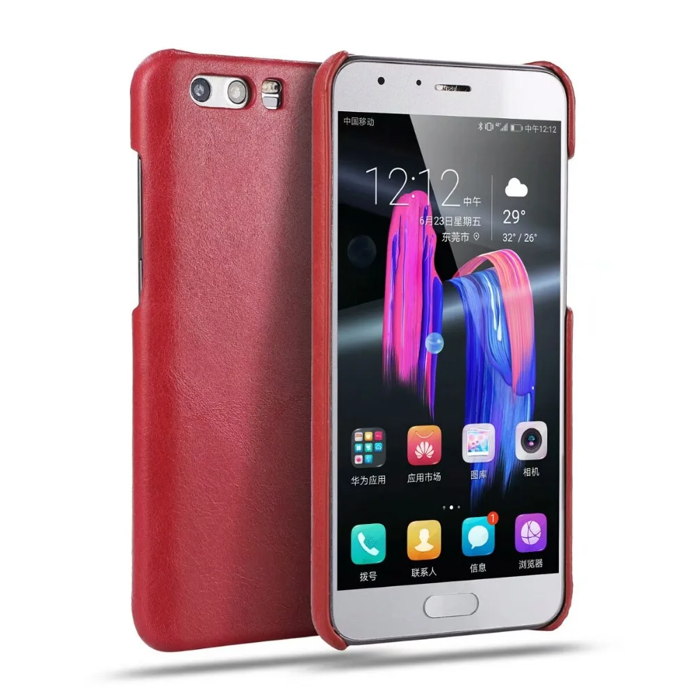 Ультра тонкий Honor 9 чехол из натуральной кожи в стиле ретро телефон чехлы для Huawei