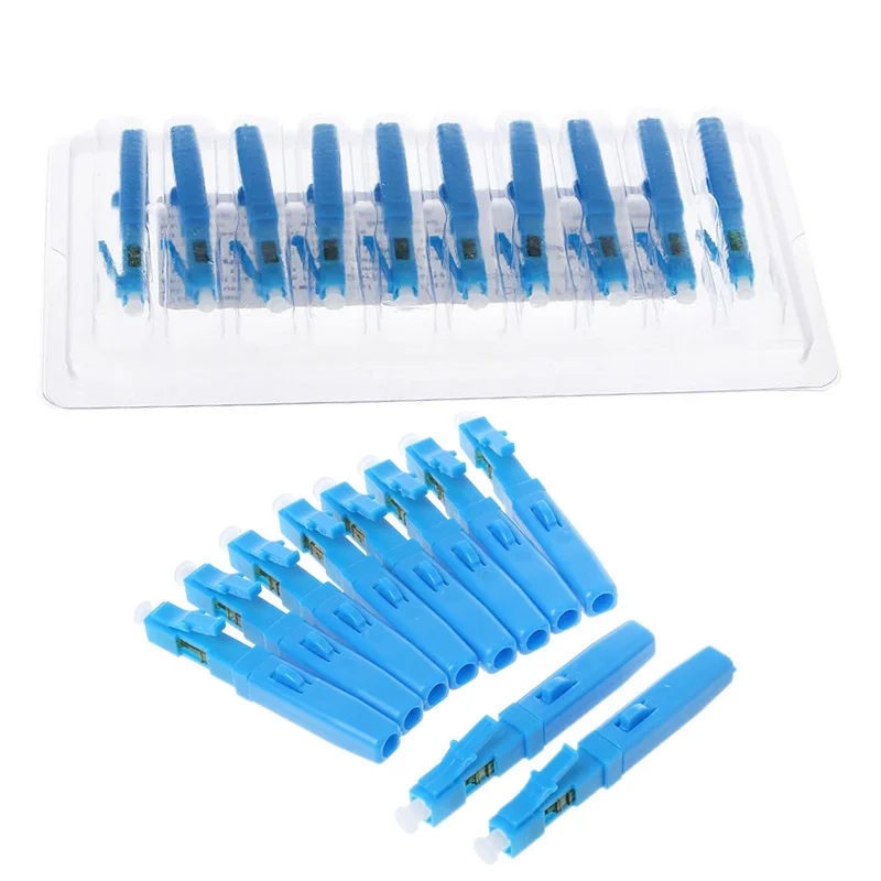 

10pcs/set LC UPC Fiber Optic Fast Connector Adapter For Cold Splice Special Set