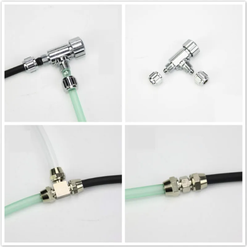 Stainless Steel Aquarium High Pressure Co2 Adjustable Check Valve Air CO2 Tube Connector For