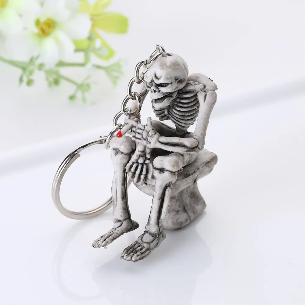 

2019 New Fashion Jewelry Premium Quality Key Ring Rubber Toilet Keychain Shantou Keychain