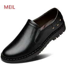 Hot Sale Casual Leather Slip-on Shoes Men Loafers Fashion Chaussure Homme Luxe Breathable Driving Shoes Man Casual Boat Shoes heinrich new style design flat men luxury loafer shoes casual breathable slip on driving shoes chaussure de securite pour homme