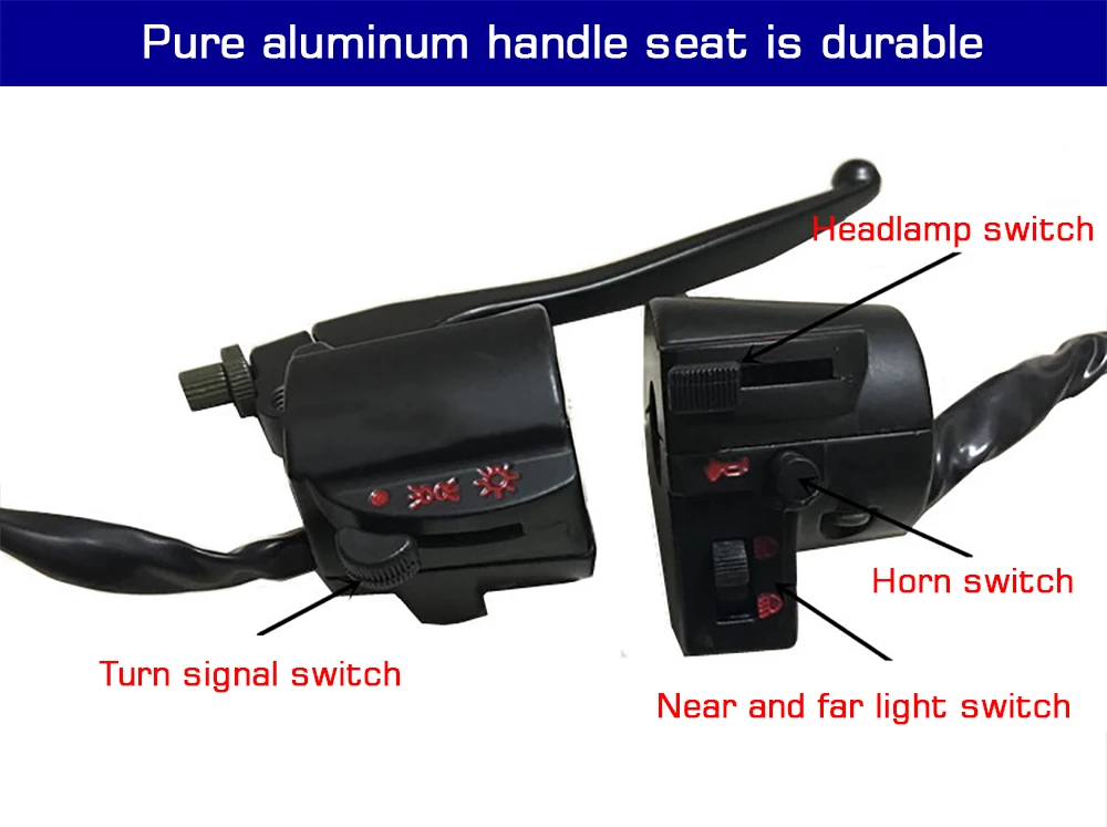 Electric tricycles and ebike Horn Turn Signal&light multifunctional switch