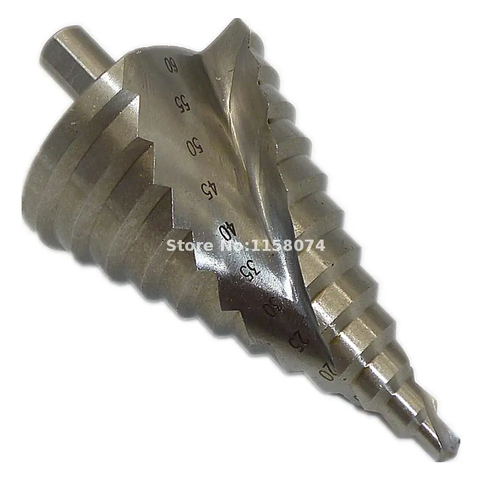 Large HSS Spiral Groove Step Drill Bit 6 60mm Reamer Reaming Drilling
