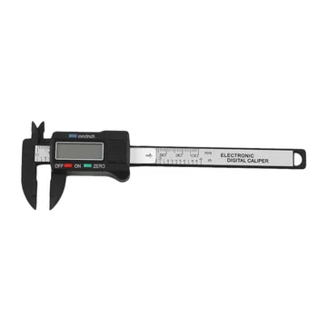

New Practical Mini Digital Caliper 0-100mm/0.2mm Carbon Fiber Composites MM & Inch Vernier Caliper Measuring Tools