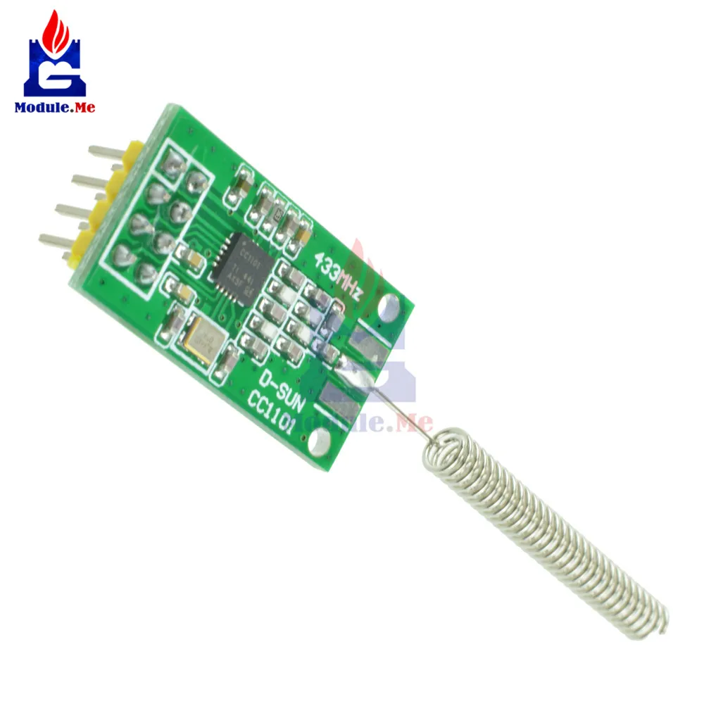 

CC1101 Wireless Transceiver Module 433MHz 2500 NRF Distance Transmission Board OOK ASK MSK Modulation Programable Control 2500
