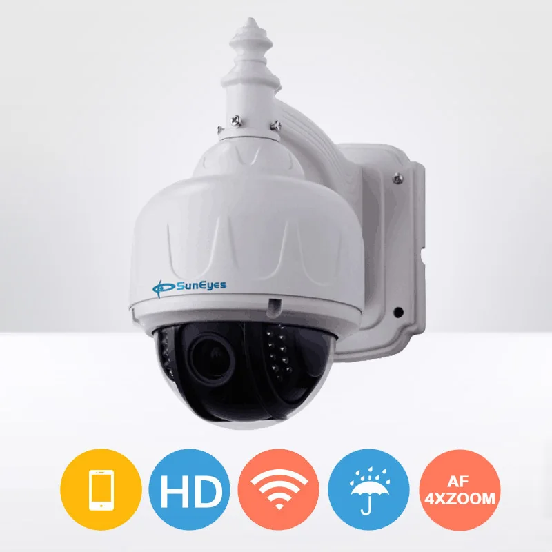 SunEyes SP V706W Беспроводная купольная Поворотная ip камера наружная 960 P/1080 P HD с 2 8 12 мм