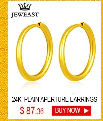 JLZB 24K Pure Gold Earring Real AU 999 Solid Gold Earrings Beautiful Gypsophila Upscale Classic Fine Jewelry Hot Sell New 2020
