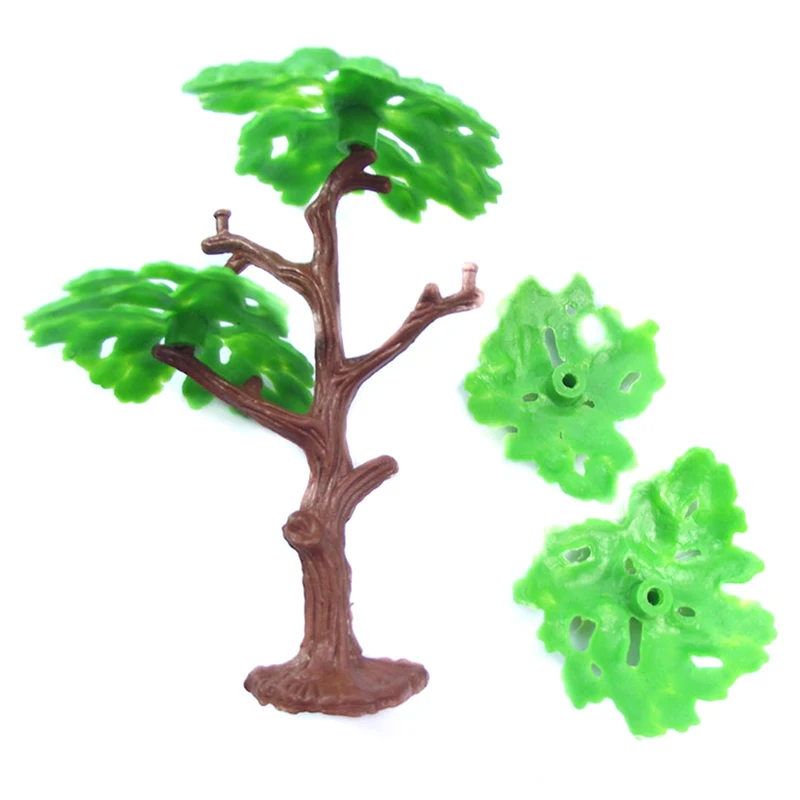 

2Pcs Plastic Architectural Model Trees Train Scenery Landscape Railway Park Pine Building Kits Toys for Children