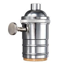 E26/E27 Ретро Винтаж Античная электрическая лампочка эдисона латунь Медь лампа гнездо для патрона лампы 5 цветов Винтаж медный свет розетка с выключателем