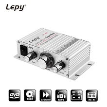 Lepy LP-A6 мини Мощность усилитель цифровой плеер 2CH HiFi стерео аудио автомобильный дома для мобильного телефона MP3 MP4 PC Поддержка объем Управление