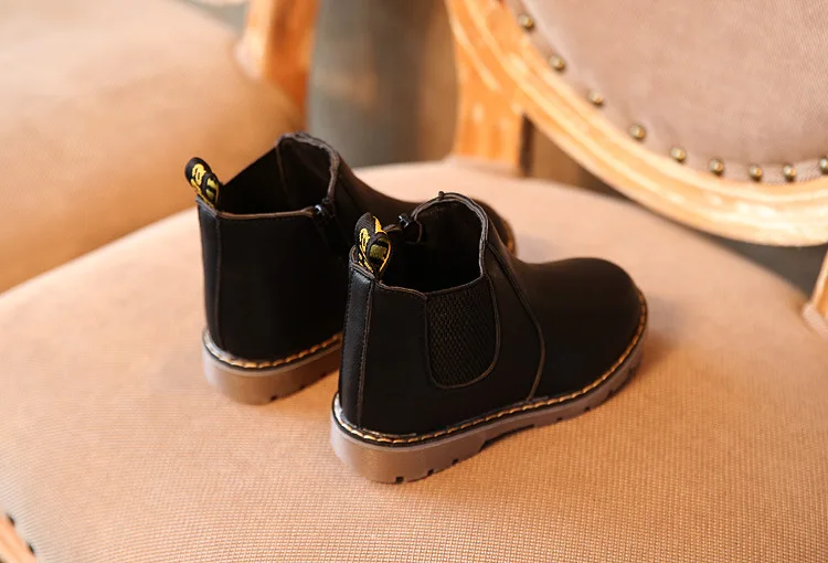 Высококачественные детские зимние ботинки От 1 до 12 лет модные короткие ботинки для маленьких мальчиков и девочек теплая хлопковая спортивная обувь ботинки для малыша