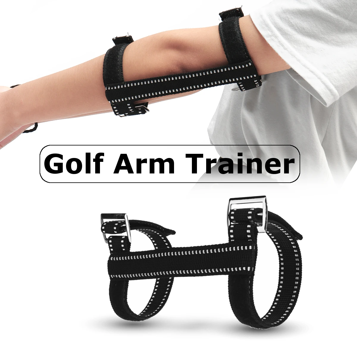 Golf Training Aids Swing Hand Straight Practice Elbow Brace Posture