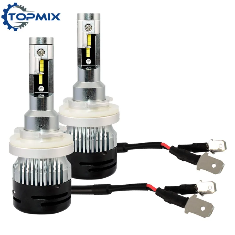 Новый мини размер H15 H4/HB2/9003 H13/9008 комплект автомобильных светодиодных фар 72W 6000LM