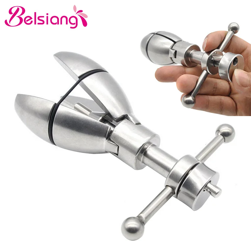 Goedkoop Belsiang Anale Expander Enorme Anale Dilatator Grote Met Slot Metalen Butt Plug Grote Buttplug Kont Trainer Sex Toys Voor Mannen vrouwen
