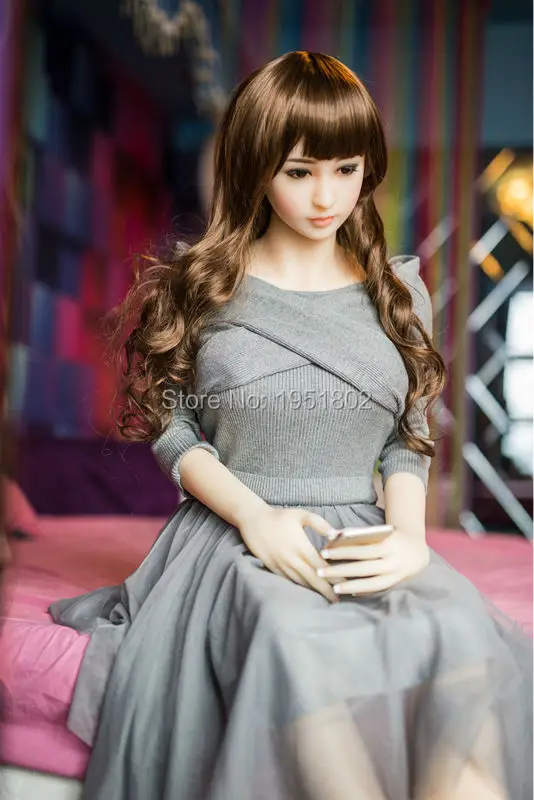 Real Silicone font b Sex b font font b Doll b font 158cm Realistic Ass Vagina
